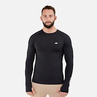 Polo Ml Calentador New Athletic Mateo Negro Hombre